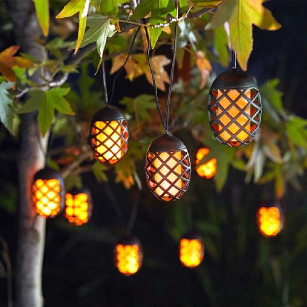 10 Cool Flame Solar String Lights