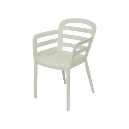 New York Resin Dining Chair - Cream