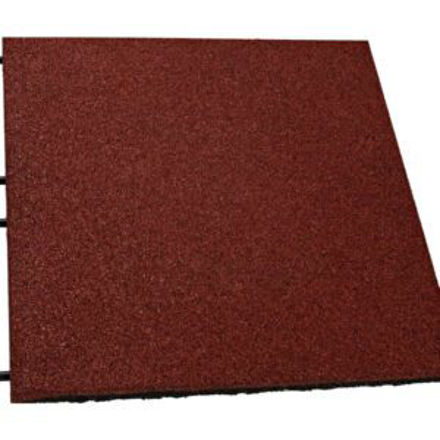 Picture of PLAY MAT RUBBER TILE RED 500X500X30MM