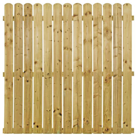Picture of ROUND TOP FENCE PANEL 1.8MX1.8M TIMBER POST