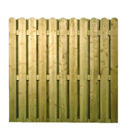 Picture of 1.8MX1.8M ROUND TOP DOUBLE SIDED FENCE PANEL