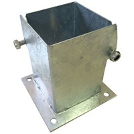 Picture of BOLT DOWN POST SUPPORTS GALVANISED 4" X 4"