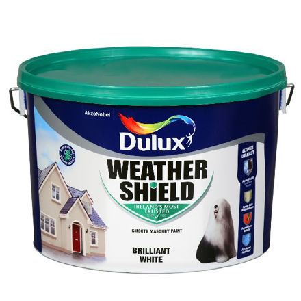 Picture of DULUX WEATHERSHIELD WHITE 10 LTR