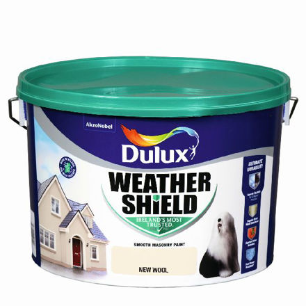 Picture of DULUX WEATHERSHIELD NEW WOOL 10LTR