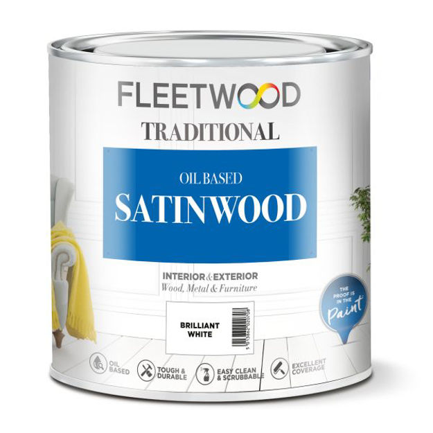 Picture of F/WOOD SATINWOOD WHITE  1LT