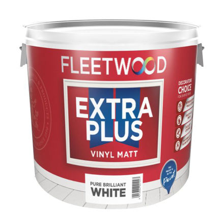 Picture of FLEETWOOD EXTRA PLUS MATT WHITE 10LT