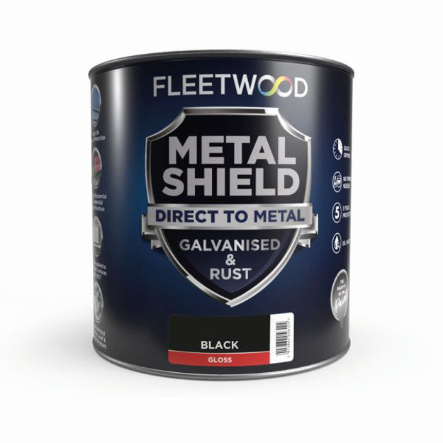 Picture of F/WOOD METAL SHIELD GLOSS BLACK 2.5LTR