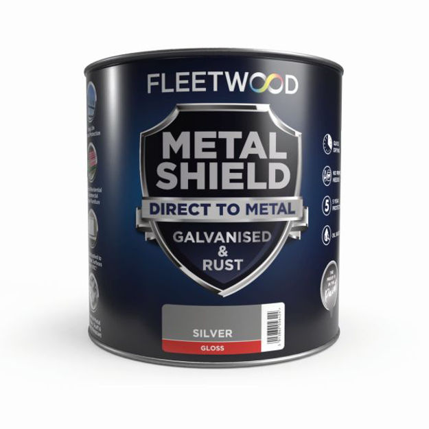 Picture of F/WOOD METAL SHIELD GLOSS SILVER 2.5LTR