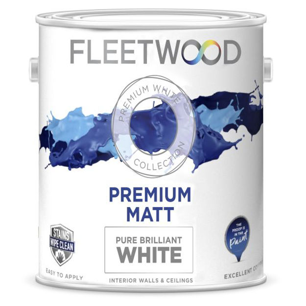 Picture of FLEETWOOD PREMIUM MATT  B/WHITE 2.5LTR