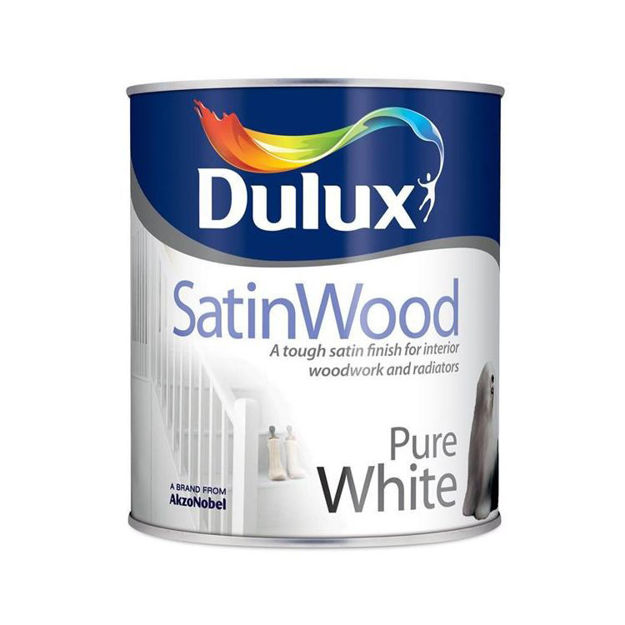 Picture of DULUX SATINWOOD BR WHITE 5LTR