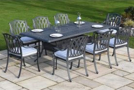 Picture of FLORENCE 8 SEATER RECT CAST ALUM PATIO SET##ONE ONLY###