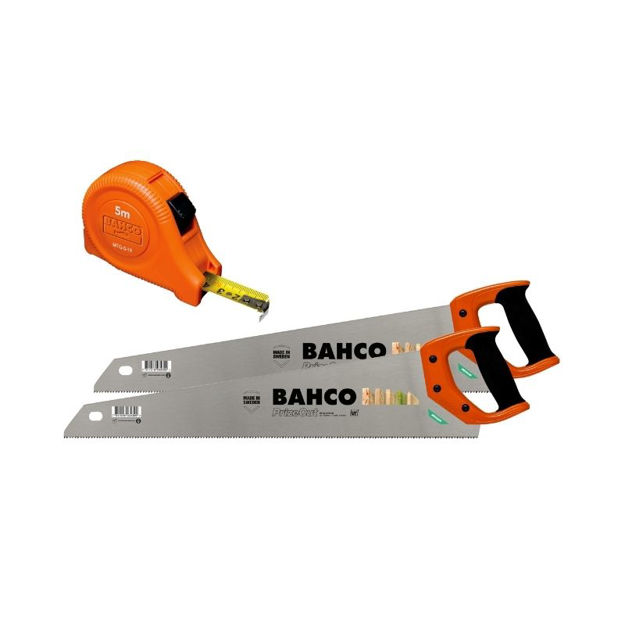 Picture of BAHCO 22" 244 FINE CUT SAW TWIN PACK+ 5M TAPE