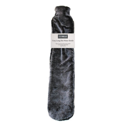 Picture of DEVILLE COVERED LONG HOT WATER BOTTLE BLACK
