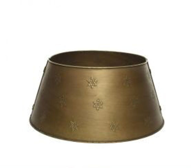 Picture of GOLD METAL CHRISTMAS TREE SKIRT
