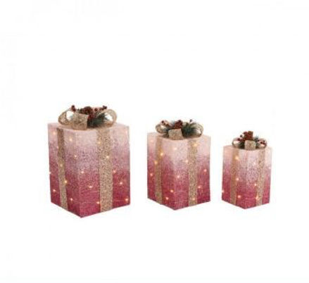 Picture of PINK LED PARCEL SET OF 3