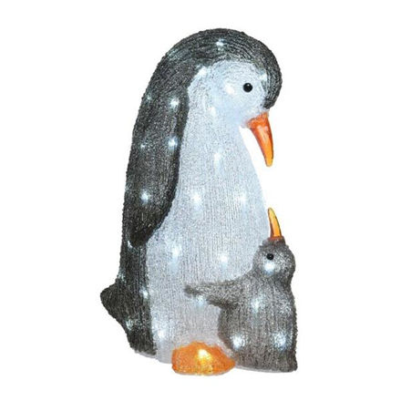Picture of LED ACRYLIC PENGUIN WITH BABY 47CM