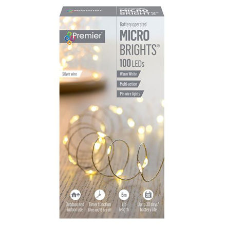 Picture of PREMIER 100 MICRO LIGHTS BATTERY W/WHITE