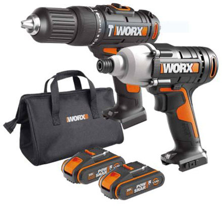 Picture of WORX C/LESS HAMMER DRILL & IMPACT DRIVER 20V