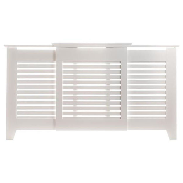 Picture of TEMA CONTEMPORARY ADJUSTABLE RADIATOR COVER WHITE LARGE