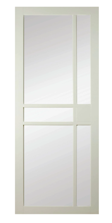 Picture of KENSINGTON BELGRAVIA GLAZED WHITE DOOR  80X32