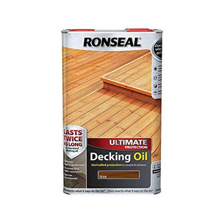 Picture of RONSEAL ULTIMATE DECKING OIL TEAK 5LTR