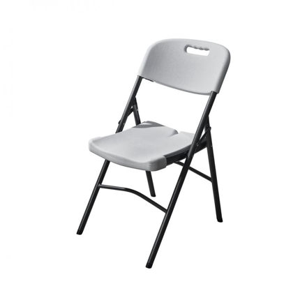 Picture of BLOW MOULDED FOLDING CHAIR WHITE