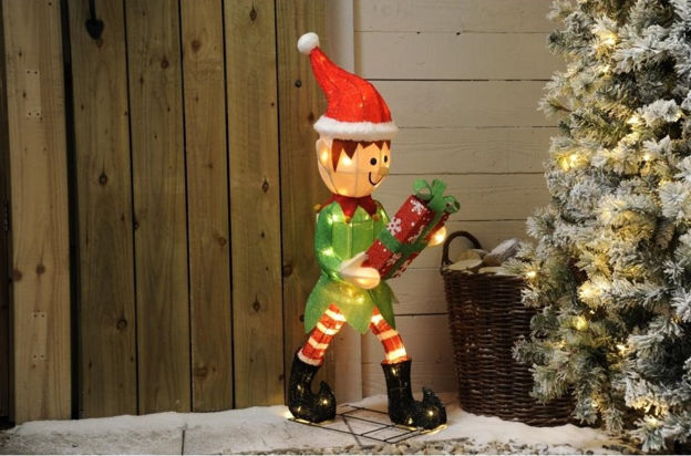 Picture of LED LIT ELF WITH GIFTBOX 107CM