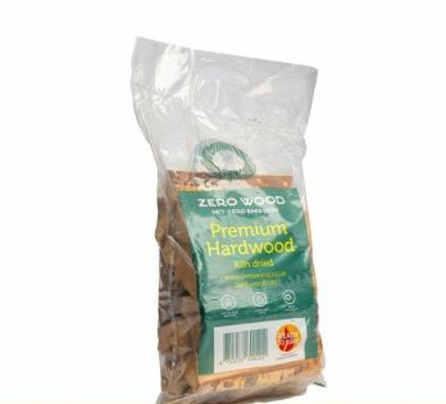 Picture of ZERO WOOD BIRCH FIREWOOD LOGS 18 LTR BAG 8-10KG