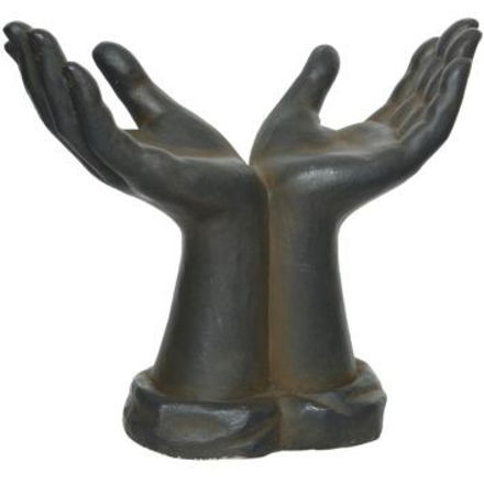 Picture of WORLD IN HIS HANDS SCULPTURE 36CM