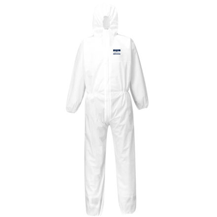 Picture of BIZTEX COVERALL SMS 55G ST30 WHITE (L)