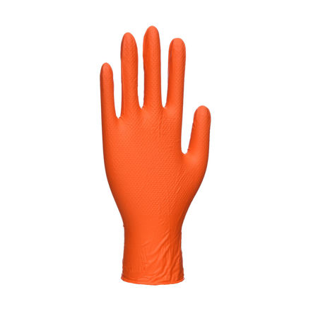 Picture of DISPOSABLE HD GLOVE ORANGE XLARGE A930 (100)