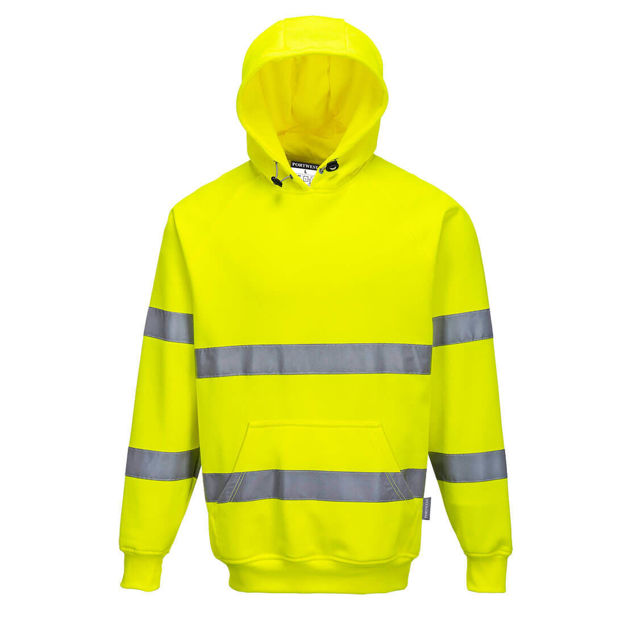 Picture of HI VIZ HOODIE YELLOW B304 (S)