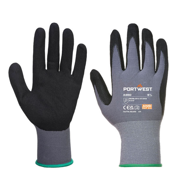 Picture of PORTWEST DERMIFLEX GLOVE BLACK  (XL)