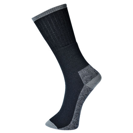 Picture of PORTWEST WORK SOCKS 3 PK 44-48 BLACK