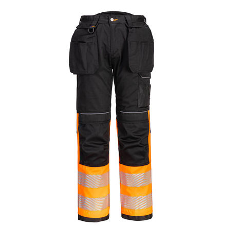 Picture of PW3 HI-VIS CLASS 1 TROUSERS ORG/BLK (34)