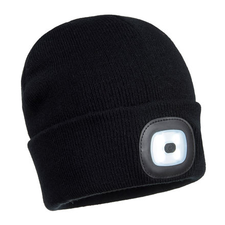 Picture of RECHARGEABLE LED BEANIE BLACK