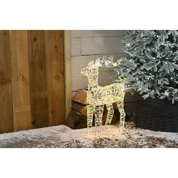 Picture of LIT STAR SHIMMER REINDEER 60CM