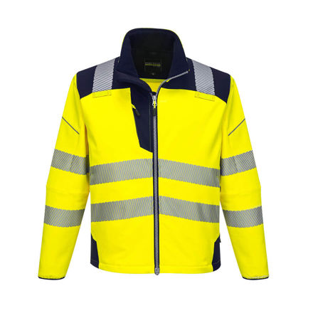 Picture of PW3 HI-VIS SOFTSHELL JACKET YE/NA (XXL)