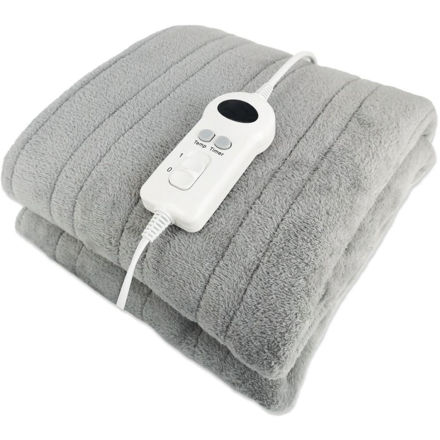 Picture of DEVILLE ELECTRIC HEATED FLEECE BLANKET GREY