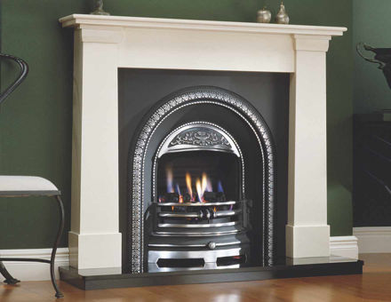 Picture of OSLO 54" FIREPLACE SURROUND IVORY PEARL