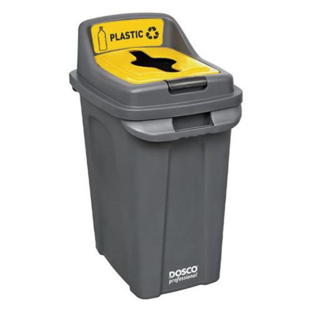 Picture of DOSCO 70L RECYCLING BIN YELLOW (PLASTICS)