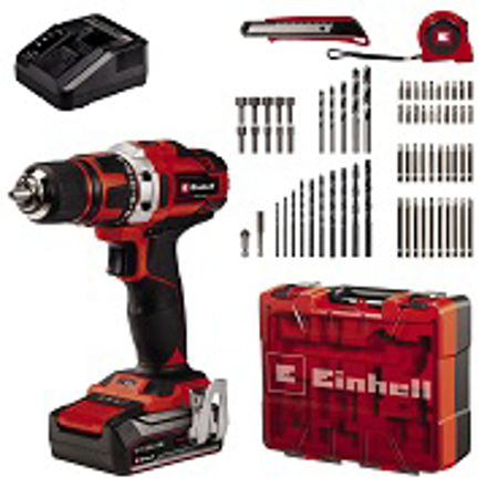 Picture of EINHELL RED DRILL DRIVER TOOL SET 18V