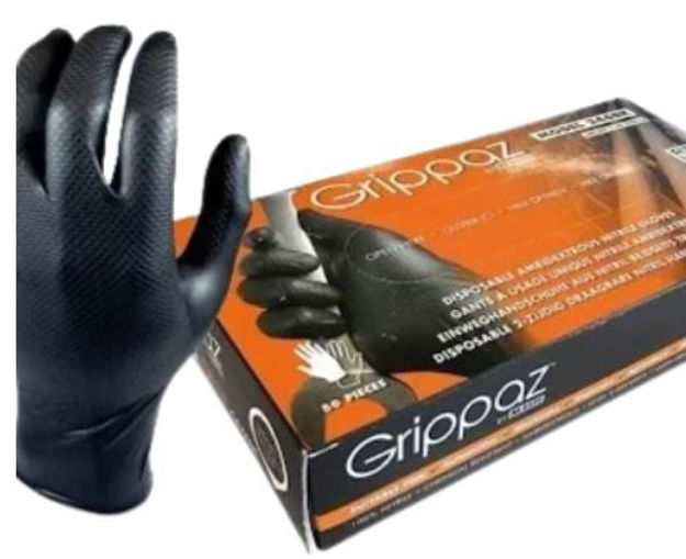 Picture of GRIPPAZ SKIN GLOVE BLACK BOX 50 LARGE