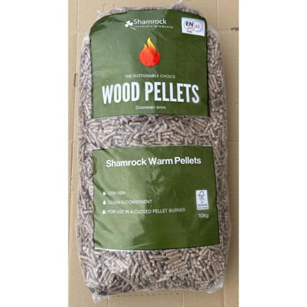 Picture of SHAMROCK WOOD PELLETS 10KG### 10 FOR €50 ###