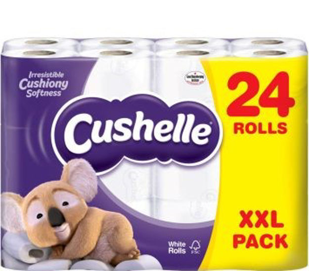 Picture of CUSHELLE TOILET TISSUE ROLLS 24PK