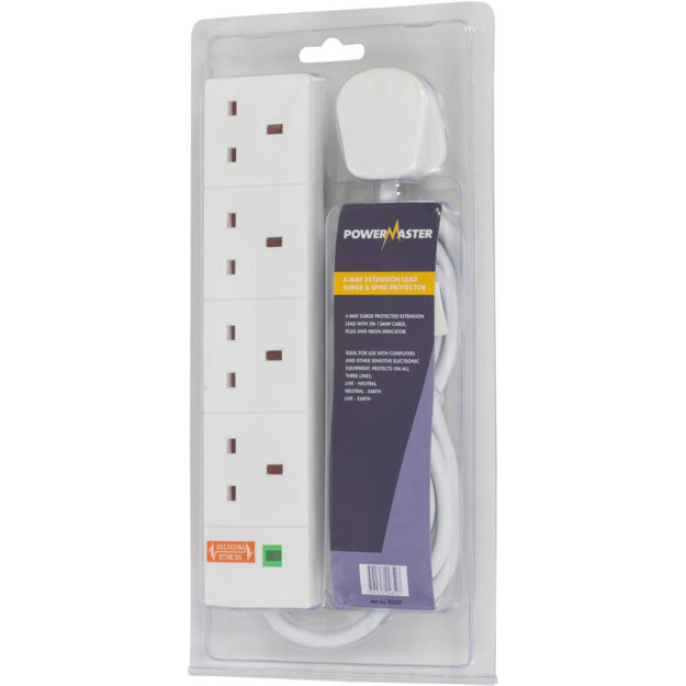 Picture of 4 GANG X 2M EXTENSION LEAD  & SURGE PROTECTOR