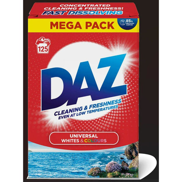 Picture of DAZ UNIVERSAL WHITES & COLOURS WASHING POWDER 125 WASH 6.25KG