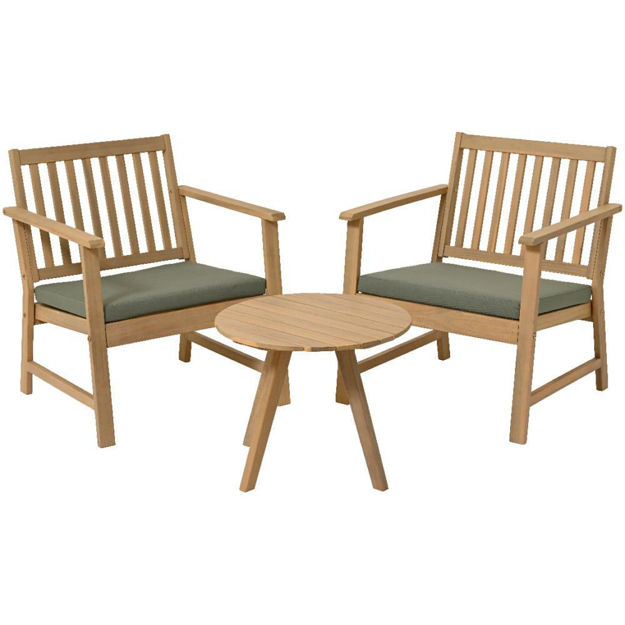 Picture of Acacai wood 2 seater bistro set