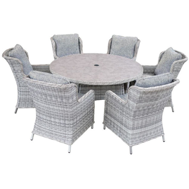 Picture of Avigon RATTAN 6 SEATER PATIO DINING SET