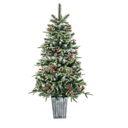 Picture of 1.5M PRE LIT NEW JERSEY CHRISTMAS TREE POTTED